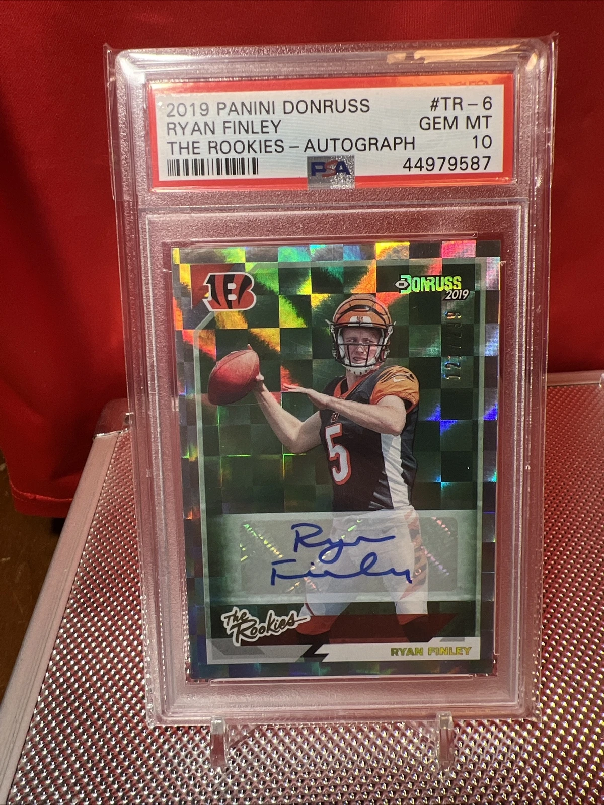 Ryan Finley Panini Donruss the Rookies #TR6 Autograph