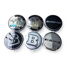 4x75mm For Mercedes-Benz Hubcaps AMG Brabus Lorinser Affalterbach Center Caps