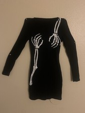 Skeleton Hands Women’s Dress Size Small