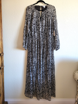 NWT Boutique By JCP Size 0X Chiffon Floral Pleated Maxi Dress Long Sleeve | eBay NWT Boutique By JCP Size 0X Chiffon Floral Pleated Maxi Dress Long Sleeve | eBay