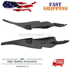 Pair Front Cowl Windshield Wiper Motor Cover Trim For Honda civic 2016-2020