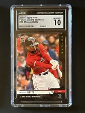 Mookie Betts 2019 Topps Now Future Award Winners AL MVP CGC 10 GEM MINT