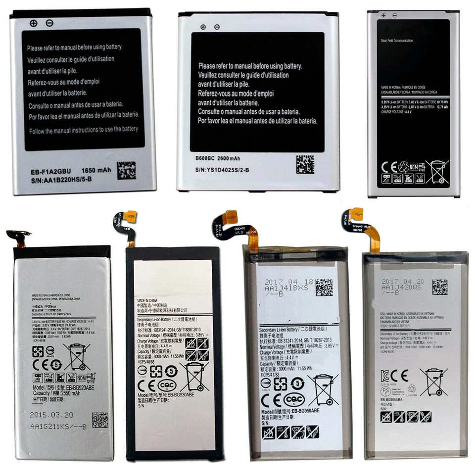 Substituição de bateria para Samsung Galaxy Note 2 3 4 5 8 S4 S5 S6 S7 S8 S9 - Imagem 2 de 4