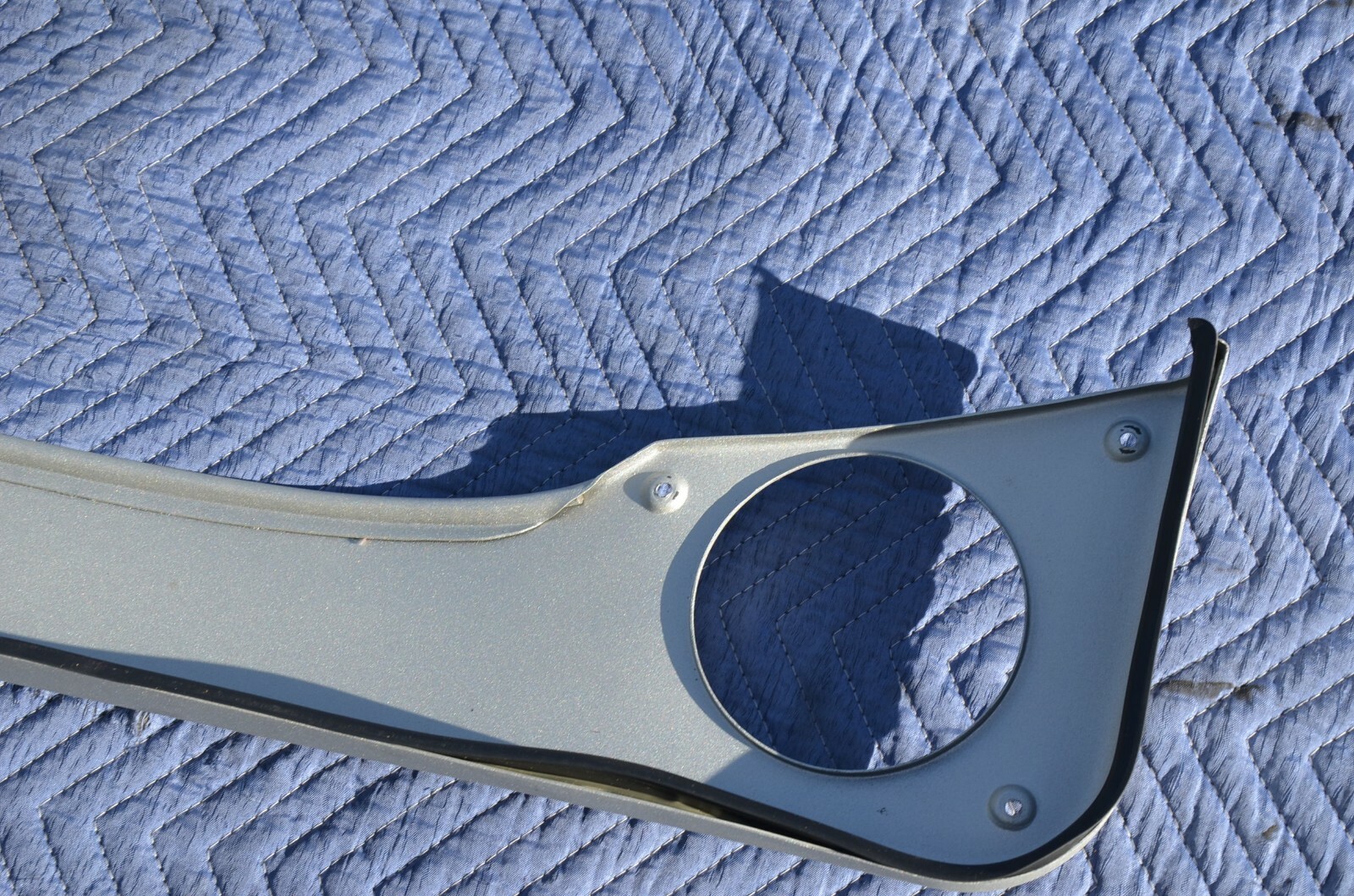 Ferrari 360 Modena Interior Right Door Panel Pocket Trim Cover Metallic Silver