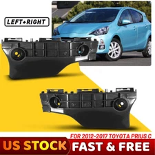 Fit For 2012-2017 Toyota Prius C Front Left & Right Bumper Retainer Outer Black