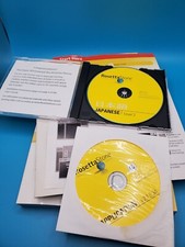 Rosetta Stone JAPANESE Application Disc And Level 2 Disc With Booklets.