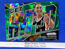 2022 #14 Diana Taurasi WNBA Panini Prizm Get Hyped Green Ice Prizm Mercury