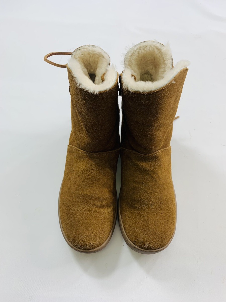 Koolaburra UGG Women's 7 Shazi Suede Short Tie Back Boots brown Women's 1019361 View 6