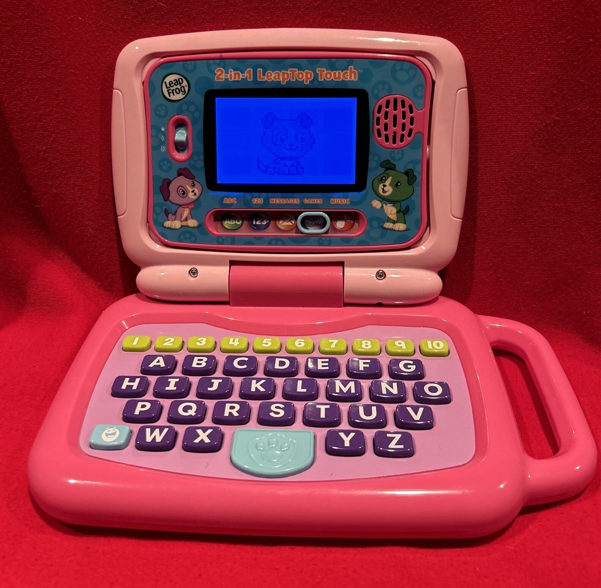 Leap Frog 2 in 1 Leaptop Touch Learning For Kids Pink Toy