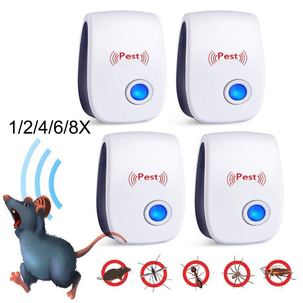 Ultrasonic Pest Control Repeller Mouse Mice Plug In Scarer Insect Rat Spider UK