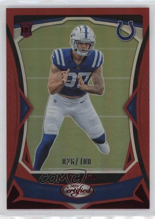 2024 Certified Rookies Red Mirror 26/100 Laiatu Latu #111 Rookie RC 11ad