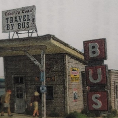 Fos Scale Models Bus Station Ho Scale structure kit