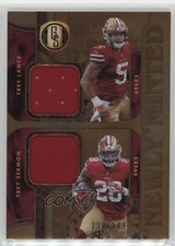 2021 Gold Standard Newly Minted Memorabilia Duals /149 Trey Lance Sermon 0nr3
