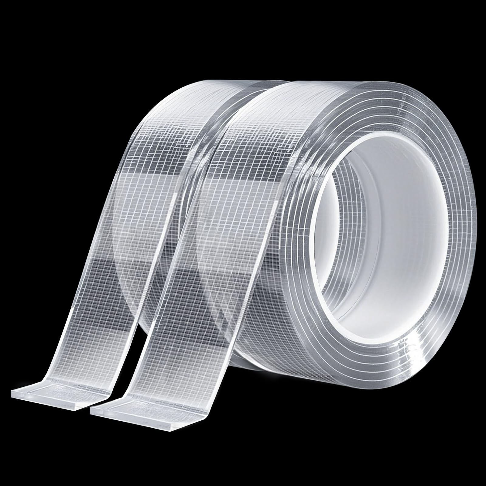 2PCS Clear Double Sided Nano Tape Heavy Duty Removable Mounting 20FT