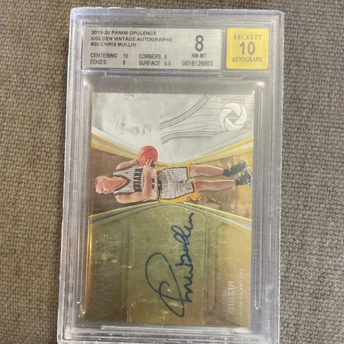 2019-20 Panini Opulence Golden Vintage Chris Mullin Pacers 5/49 BGS 8/10
