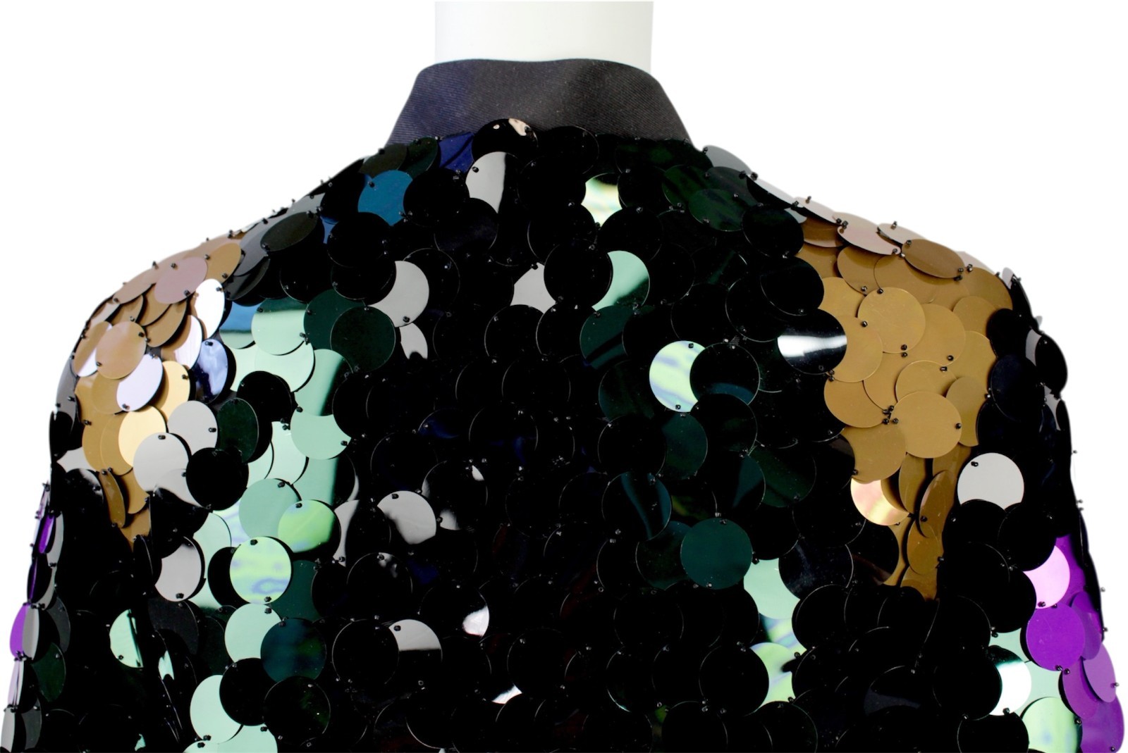 SPECTACULAR VINTAGE 2008  MIU MIU BY PRADA PALETTES SEQUIN  BOMBER JACKET NOS image 5