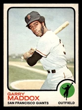 1973 O-Pee-Chee Baseball Garry Maddox #322 San Francisco Giants OPC