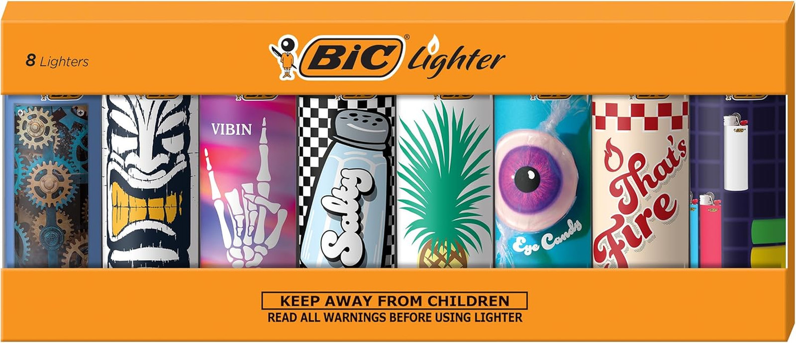 S, Set Of 8 Lighters