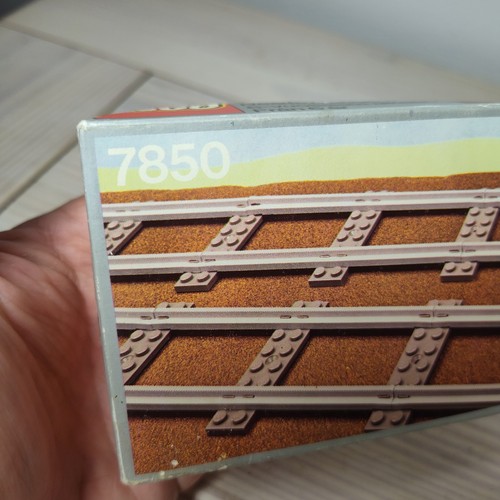 Vintage Lego 7850 Straight Rails For Toy Train Track System Retro See Box Wear - Picture 2 of 9