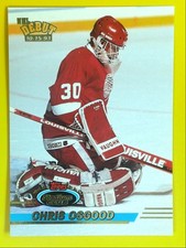 1993 Stadium Club #350 Chris Osgood - Detroit Red Wings - Rookie