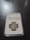 1877-CC 25c Seated Liberty Silver Quarter NGC G6 CARSON CITY!