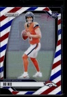 2024 Panini Prizm Bo Nix RC Red White and Blue Rookie #309 Broncos