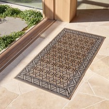 Vintage Style Diamond Border Area Rug Doormat Bedroom Living Room Kitchen Runner