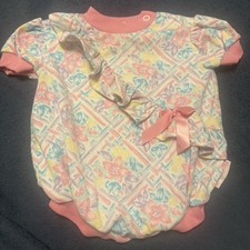 Vintage Healthtex Bubble Romper Floral 0-6 Months