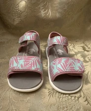 See Kai Run Basics  Logan Strap Sandals Pink and Light Blue Size 5