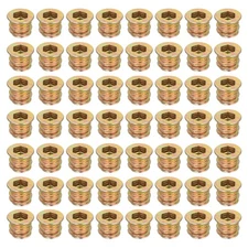 58Pcs Threaded Inserts Nuts, M6x10mm Hex Socket Drive Nut Inserts for Wood