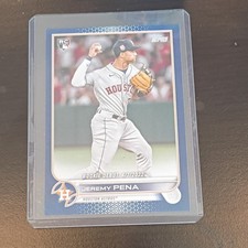 Topps 2022 Update Series Royal Blue Rookie Debut Jeremy Pena #US276 Astros