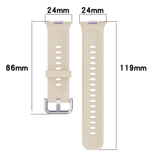 Armband für Huawei Watch Fit 4/4 Pro / 3 Bizon Ührenband Ührenarmband Band Beige - Zdjęcie 2 z 5