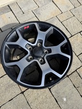 Jeep Wrangler Wheel 17x7-1/2 5 Y Spoke Black Polished 2018-2025