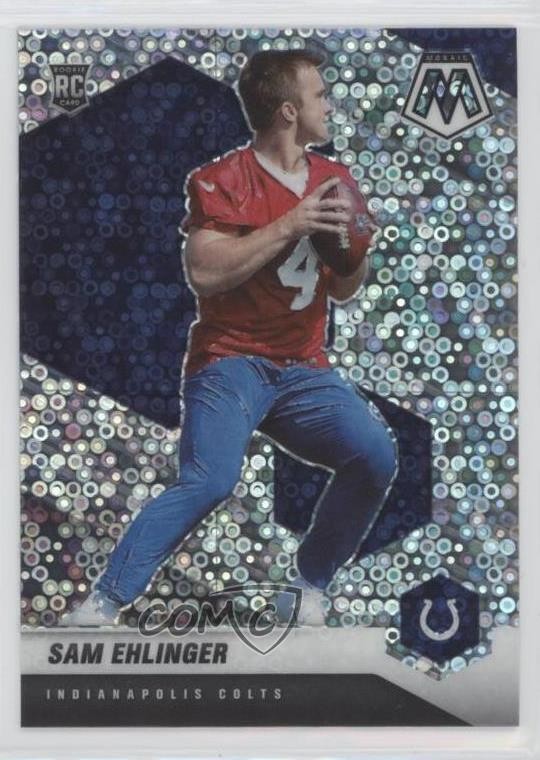2021 Panini Mosaic Rookies No Huddle Silver Mosaic Prizm Sam Ehlinger #372 0xx