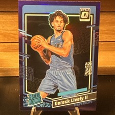 2023-24 Panini Donruss Optic - Rated Rookie Dereck Lively #245 Blue Velocity...