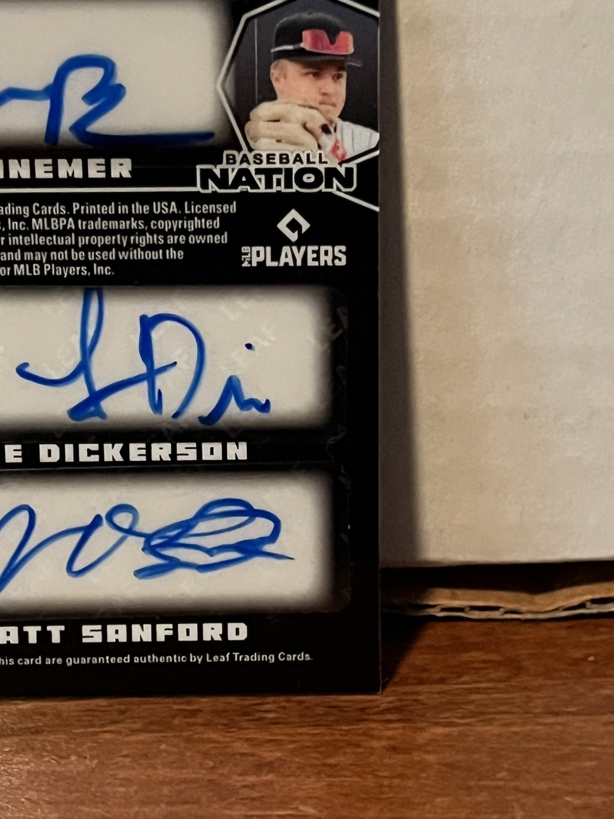 2025 Leaf Black Octography Konnor Griffin, Rainer, Bonemer, Sanford +4 Auto 1/1 view 8
