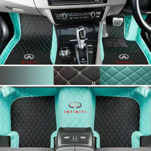 For Infiniti 2000-2025 Handmade all-weather waterproof PU leather floor mat - Picture 60 of 90