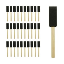 Fewanland Poly Foam Brushes 1inch 30pcs, High Density Foam Paint Brush