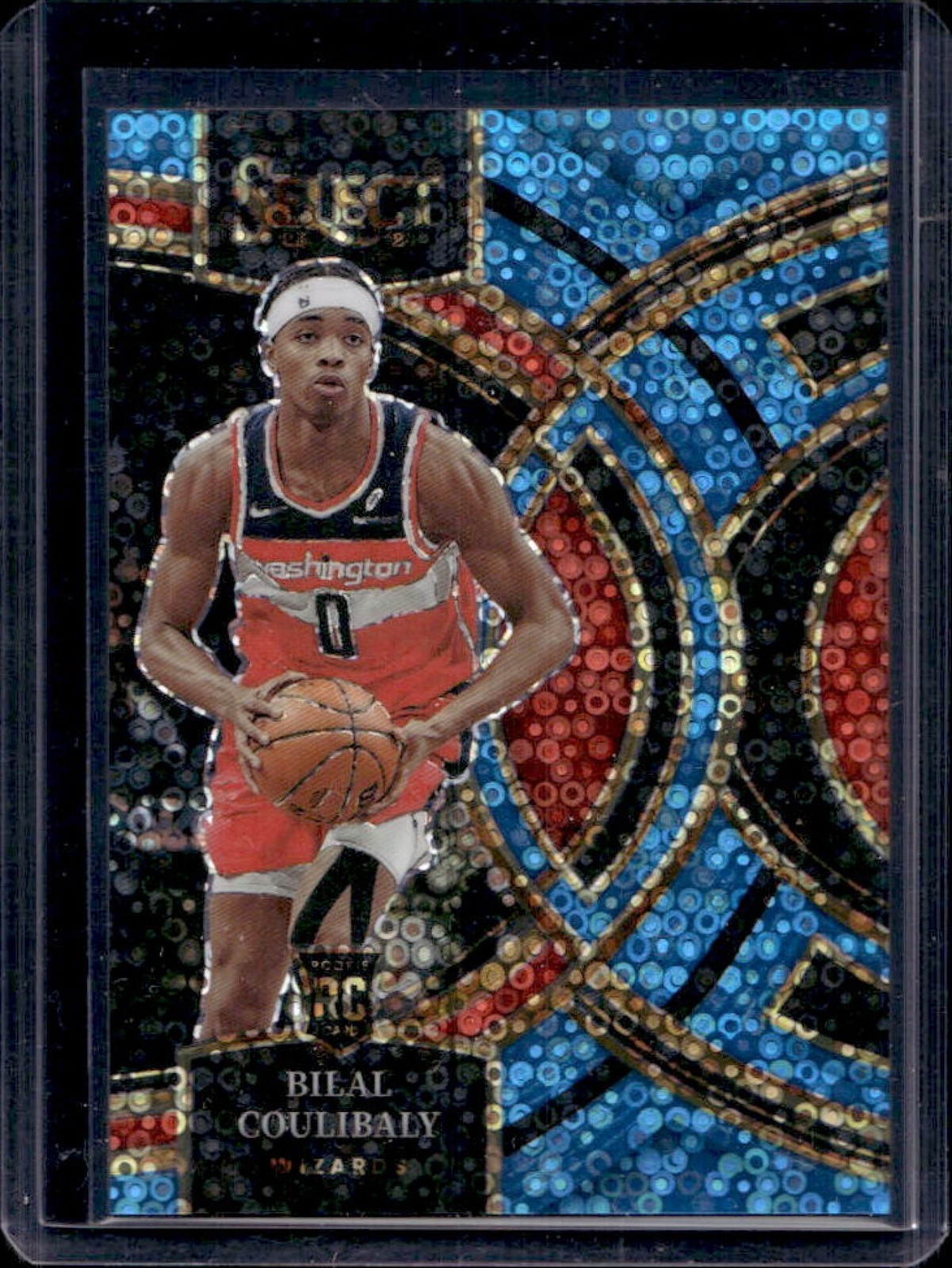 2023-24 Select Bilal Coulibaly Light Blue Disco Prizm RC Premier #27/99 Wizards