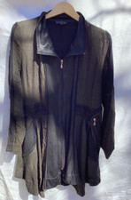 Mid 2000s jean Marc Phillips dress industrial artsy style front zipper pockets