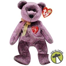 Ty Beanie Babies 2000 Signature Bear Plush Purple
