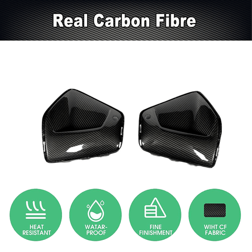 DRY CARBON entradas de aire delanteras ventilación ventilación aire ventilaciones para BMW Serie 5 G60 G68 2023-2025 - Imagen 5 de 9