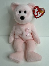 TY Beanie Baby - CURE the Pink Bear (Breast Cancer Awareness Bear) (9 inch) MWMT