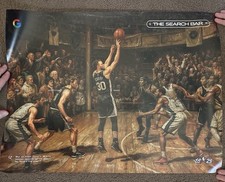 Steph Curry 2026 NBA ALL STAR Game LA Google Promo Poster Golden State Warriors
