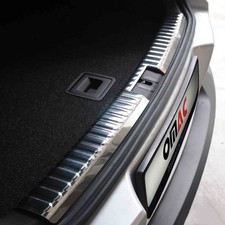 Rear Bumper Sill Cover Protector Guard For Vw Tiguan 2009-2017 Steel Silver 1pc