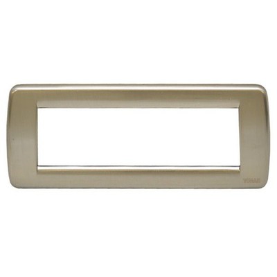 Vimar Boat Switch Cover Plate 16756.34 | 7 3/4 x 3 1/4 Brushed Nickel