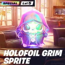 Fortnite Holofoil Grim Sprite MAX LEVEL