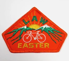 League of American Wheelmen Easter Patch Bicycle Embroidered Vintage