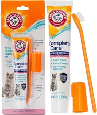 Oral Dental Care for Cat / Kitten Dental Kit Toothbrush Toothpaste Fingerbrush