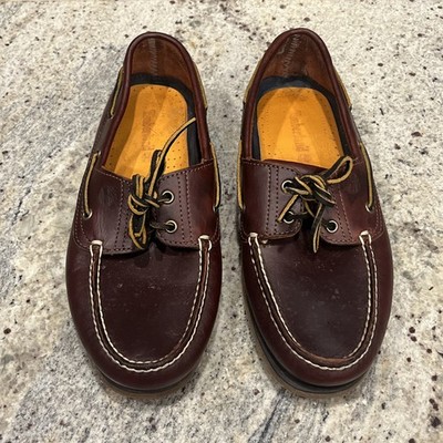 Timberland Men 10.5 M Boat Shoes Classic Brown Leather 25077